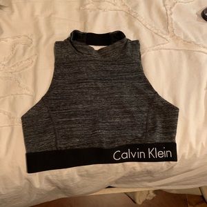 Calvin Klein cropped workout top/sports bra